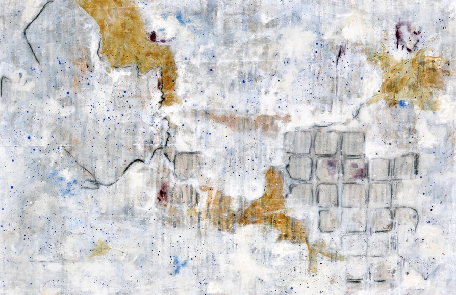 arte abstracto blanco_ARTISTA MANNY NEUBACHER_sencillez_luz_belleza_romanticismo:pared blanca descolorida